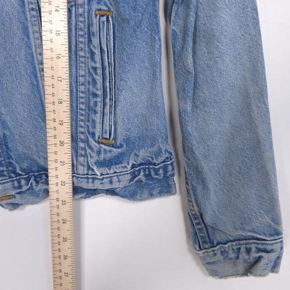LEVI'S Vintage Denim Jacket‎ Trucker Made in USA Light Blue Classic Fit WPL423 - Picture 4 of 15